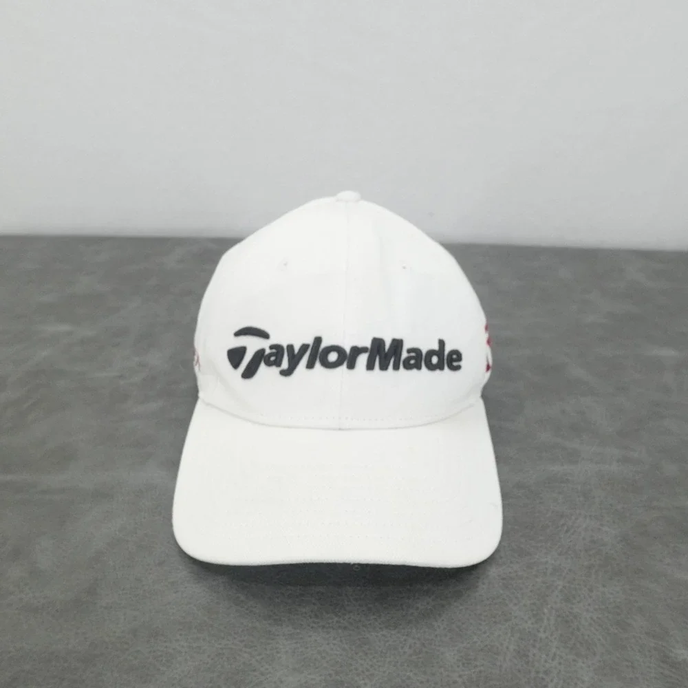 TaylorMade R15 AeroBurner Hat White Adjustable‎ Golf Strapback Performance Cap